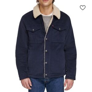 LEVIS Men's Fleece-Lined
Corduroy Trucker Jacket size L